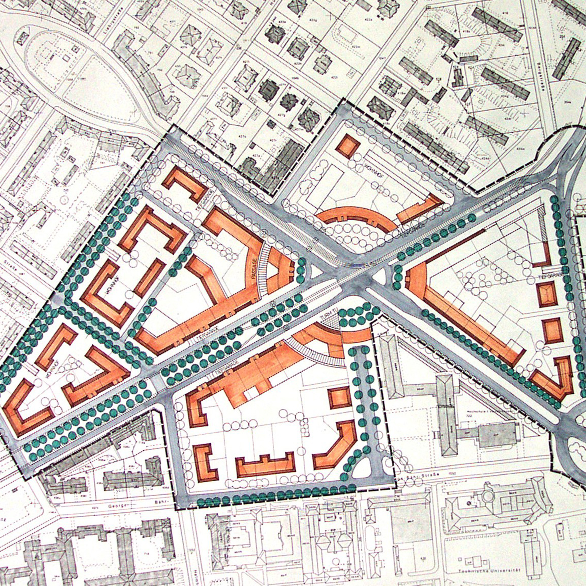 1996_Nürnberger Platz_Dresden_Lageplan
